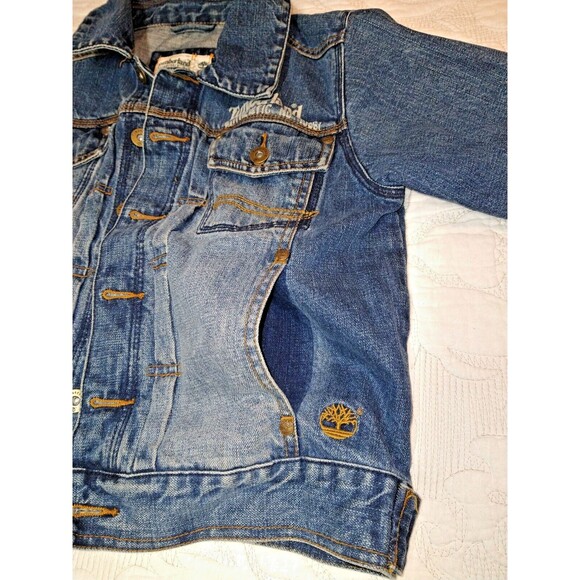 Timberland Kids Denim Jean Jackets Size Small (8-10) - Picture 4 of 9